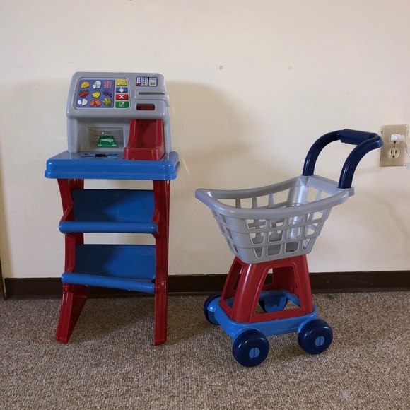 barbie shopping cart with scanner